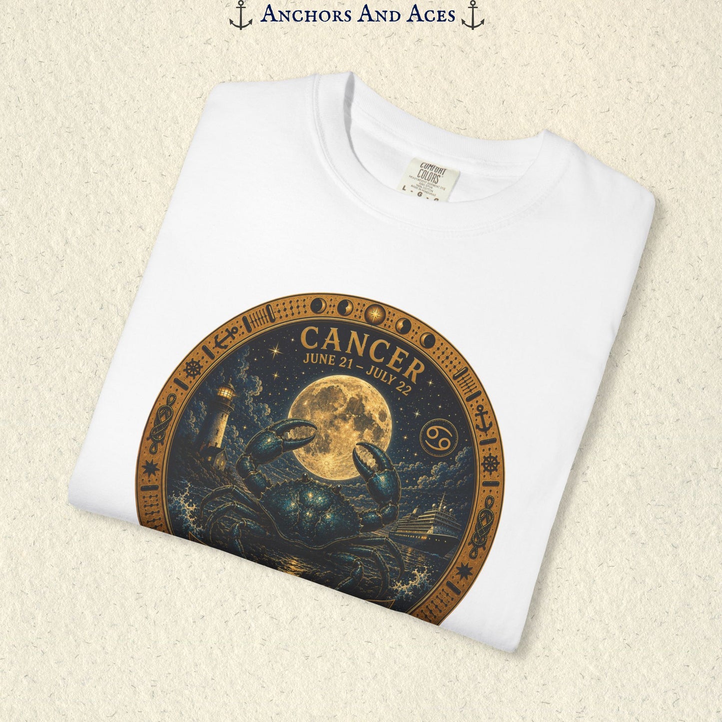 Cancer Zodiac Shirt | Celestial Seas- Guided by the Moon