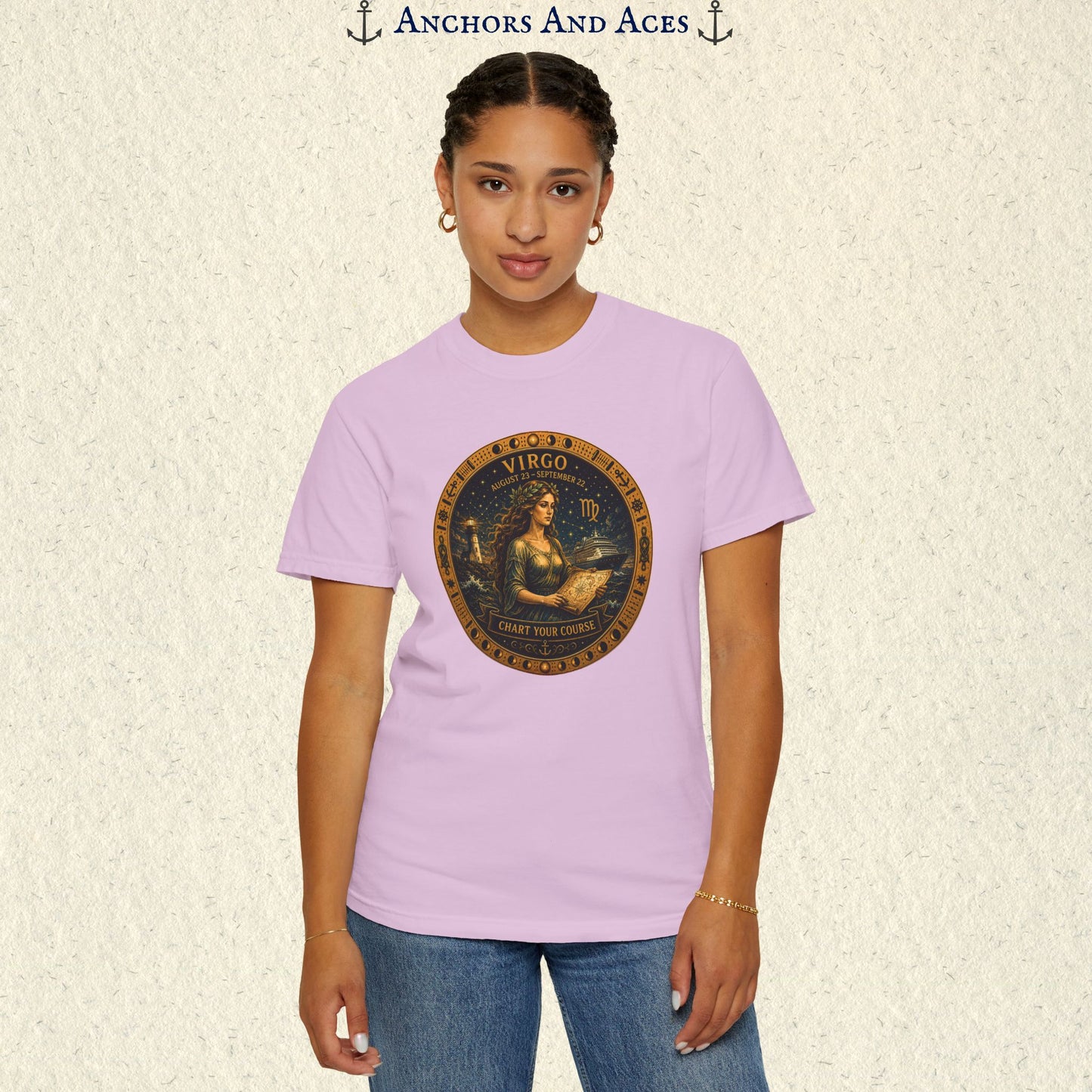 Virgo Zodiac Shirt | Celestial Seas – Chart Your Course