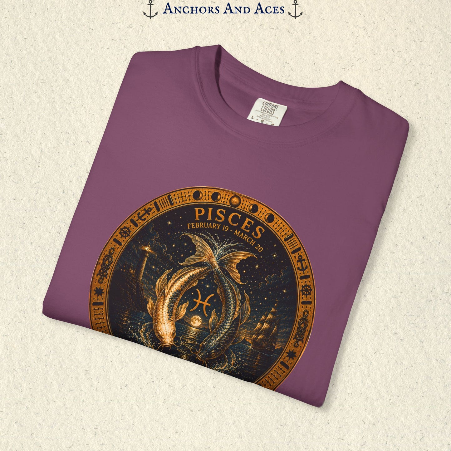 Pisces Zodiac Shirt | Celestial Seas - Drifting With The Tide