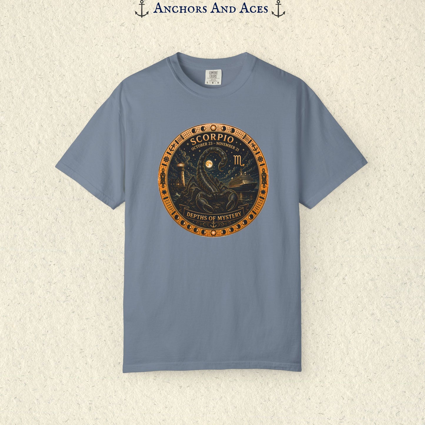Scorpio Zodiac Shirt | Celestial Seas – Depths of Mystery