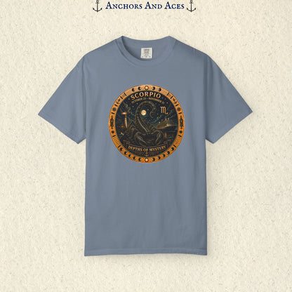 Scorpio Zodiac Shirt | Celestial Seas – Depths of Mystery
