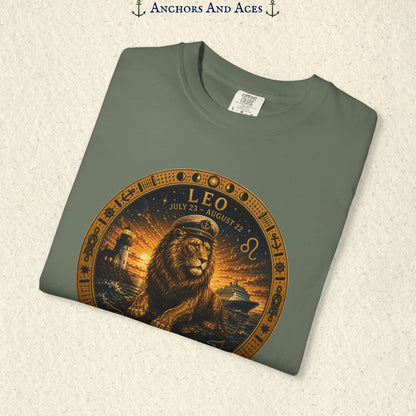Leo Zodiac Shirt | Celestial Seas - Rule the Tide