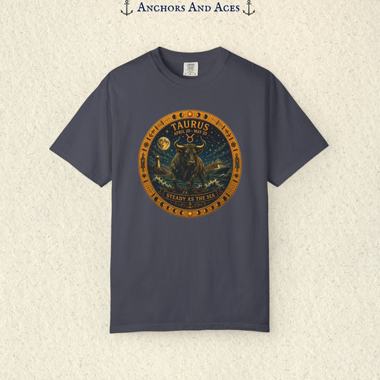 Taurus Zodiac Shirt |Celestial Seas - Steady as the Sea