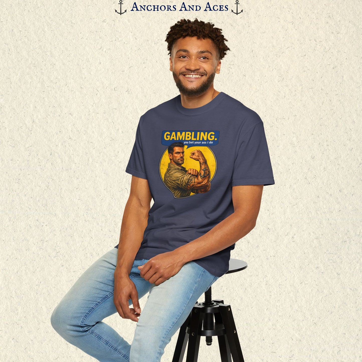 Strongman Inspired | Funny Gambling Graphic Tee