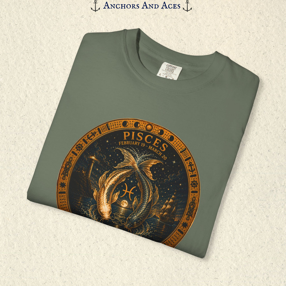 Pisces Zodiac Shirt | Celestial Seas - Drifting With The Tide