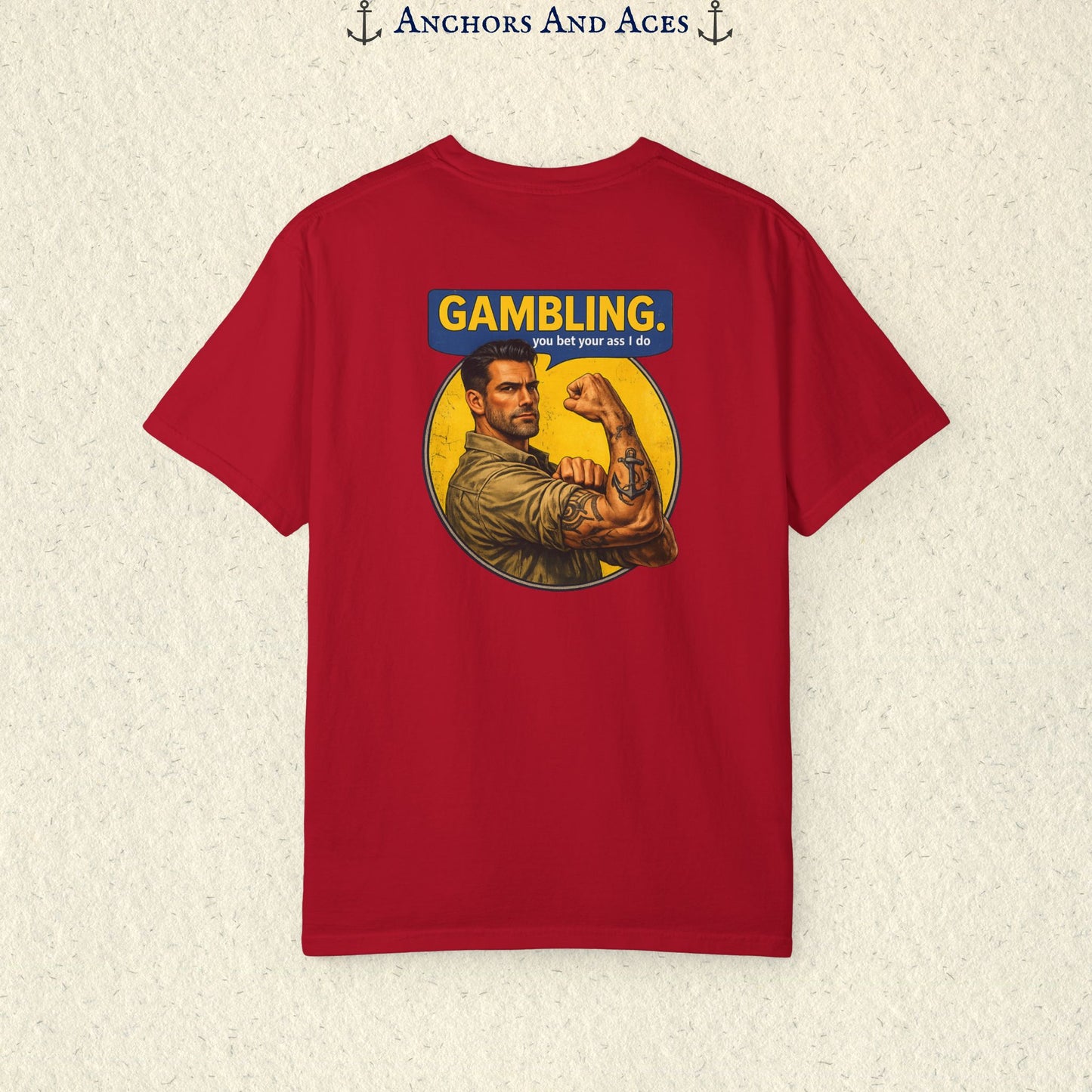 Strongman Inspired | Funny Gambling Graphic Tee (Back Print)