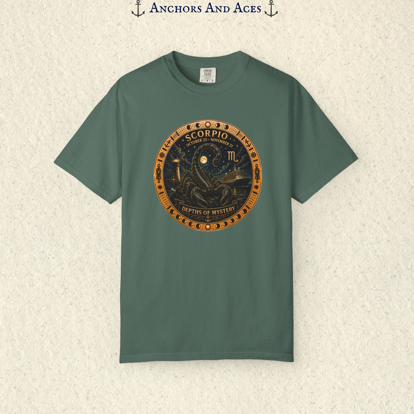 Scorpio Zodiac Shirt | Celestial Seas – Depths of Mystery