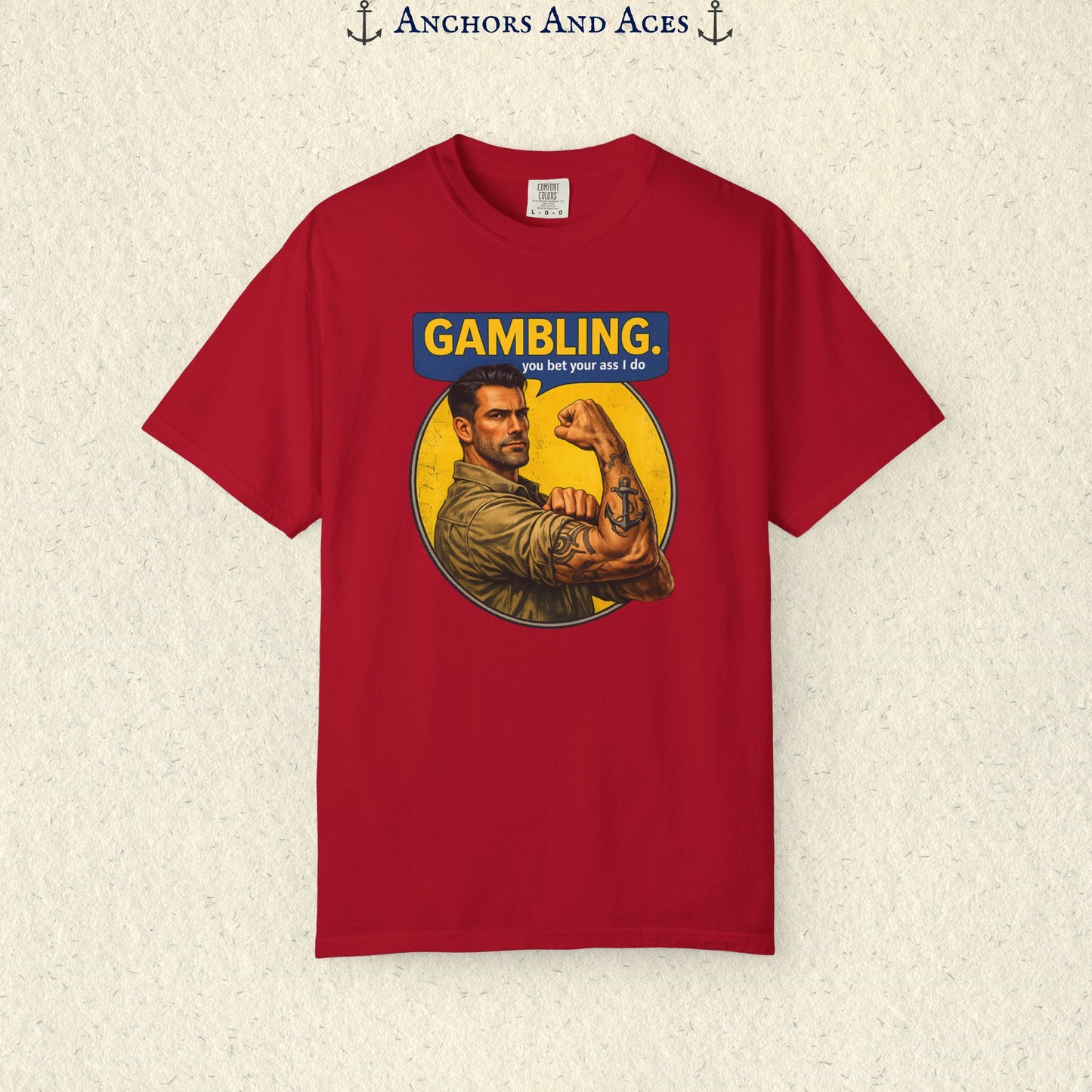 Strongman Inspired | Funny Gambling Graphic Tee