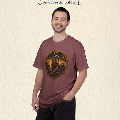 Leo Zodiac Shirt | Celestial Seas - Rule the Tide