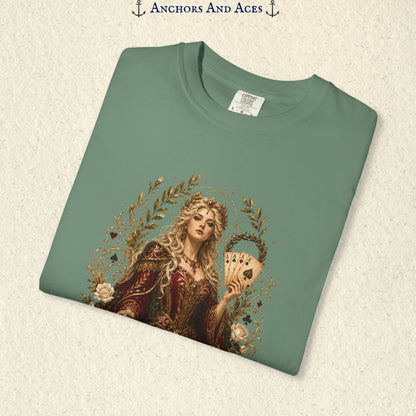 Art Nouveau Casino Graphic Tee| Goddess of Victory| Vintage Lucky Gambling T-Shirt