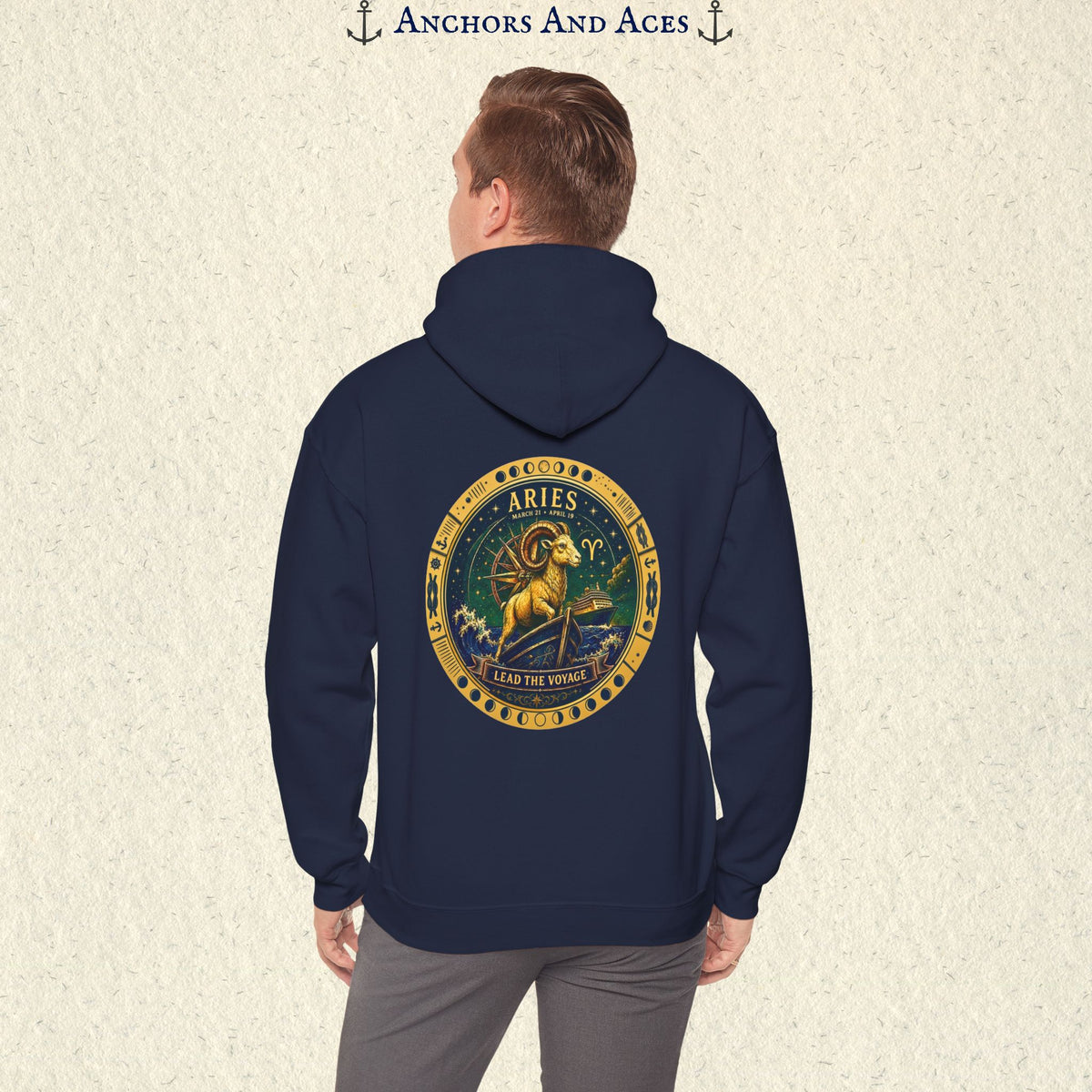 Aries Zodiac Hoodie | Celestial Seas Zodiac Hoodie Collection
