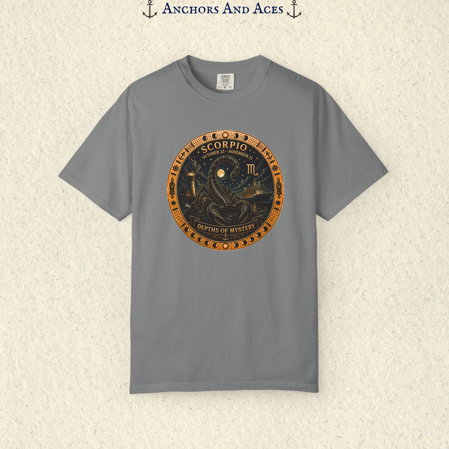 Scorpio Zodiac Shirt | Celestial Seas – Depths of Mystery