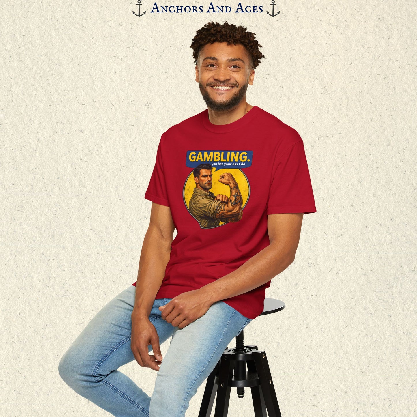 Strongman Inspired | Funny Gambling Graphic Tee