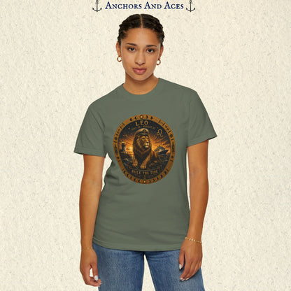 Leo Zodiac Shirt | Celestial Seas - Rule the Tide