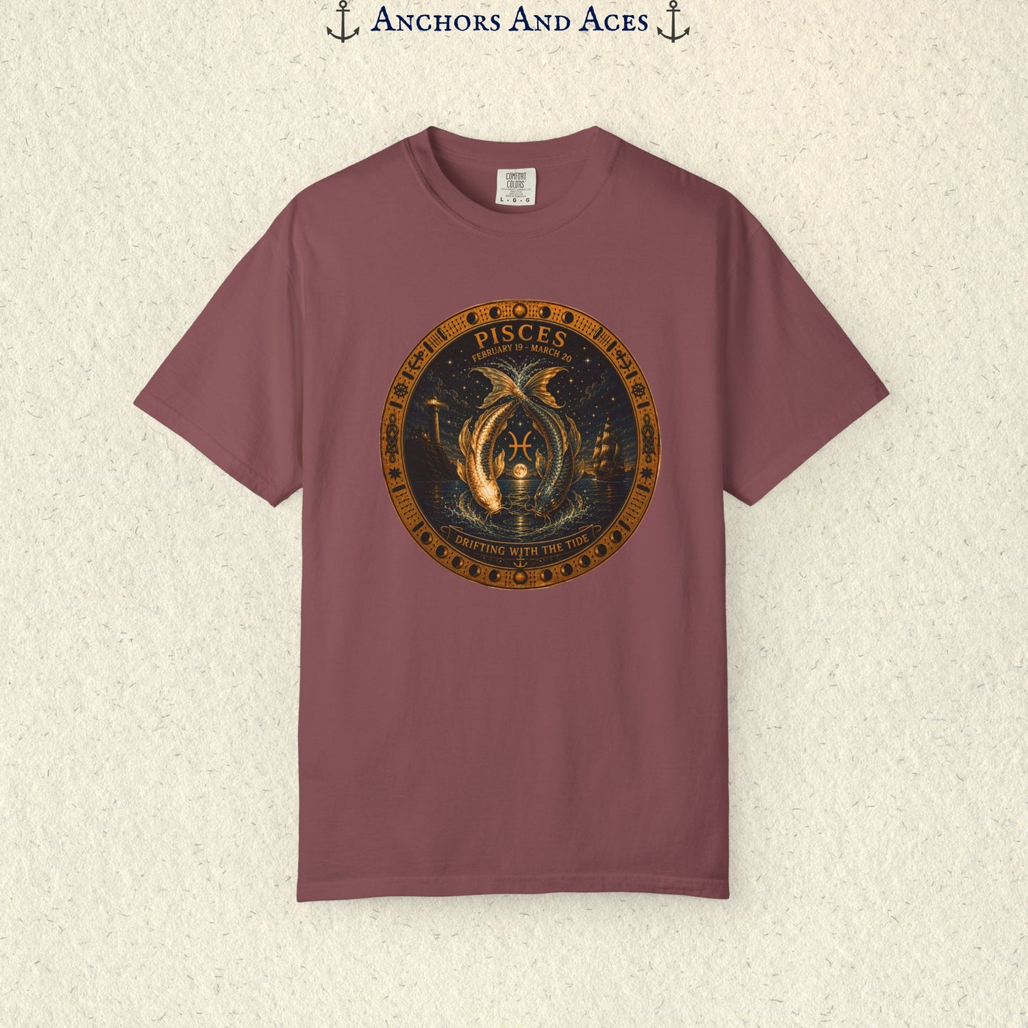 Pisces Zodiac Shirt | Celestial Seas - Drifting With The Tide