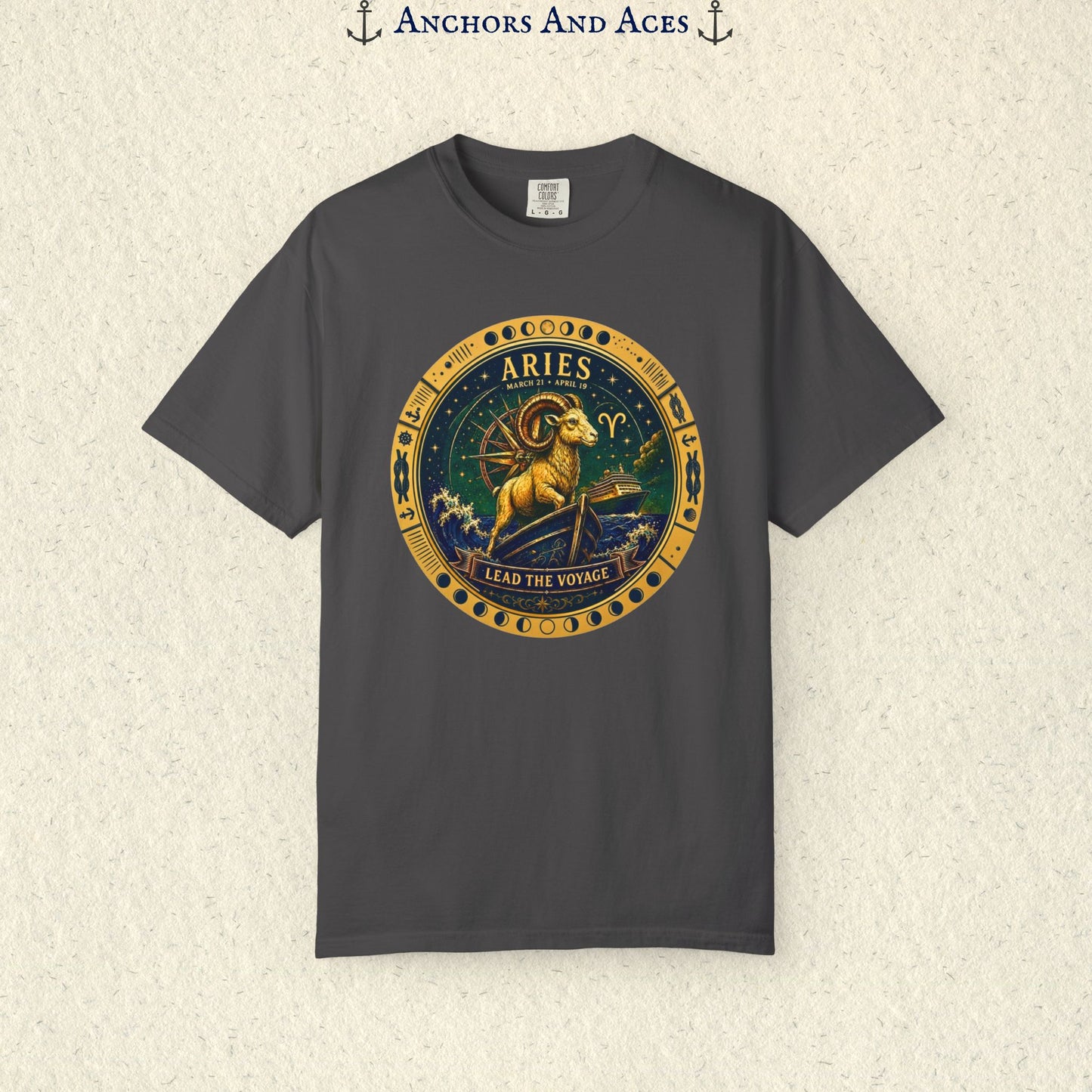 Aries Zodiac Shirt | Celestial Seas – Lead the Voyage