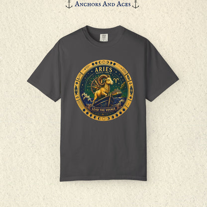 Aries Zodiac Shirt | Celestial Seas – Lead the Voyage