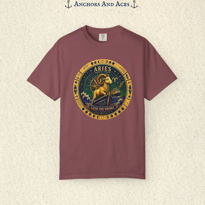 Aries Zodiac Shirt | Celestial Seas – Lead the Voyage