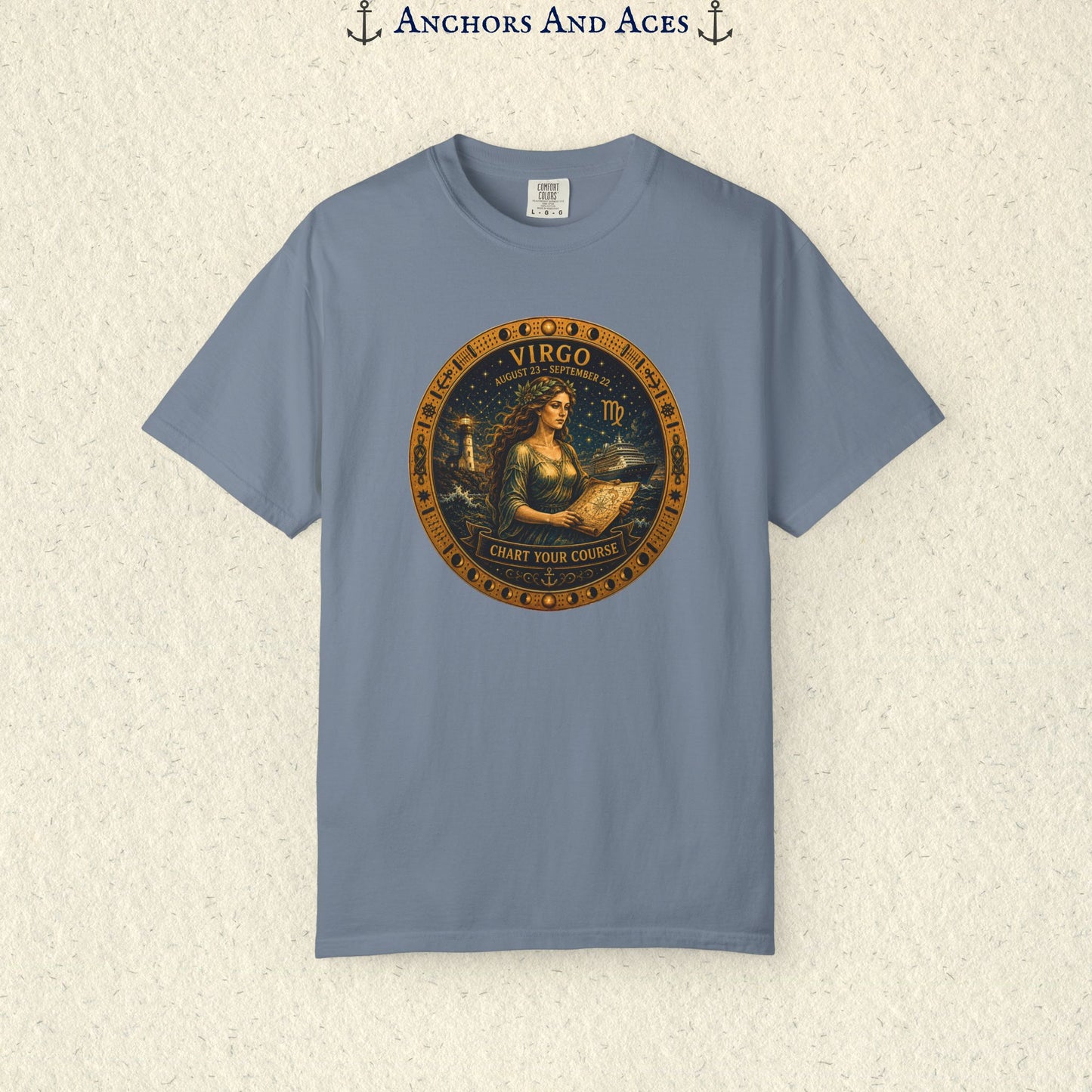 Virgo Zodiac Shirt | Celestial Seas – Chart Your Course