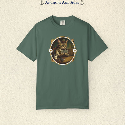 Vintage Poker Cat Shirt | Funny Casino Cat Graphic Tee