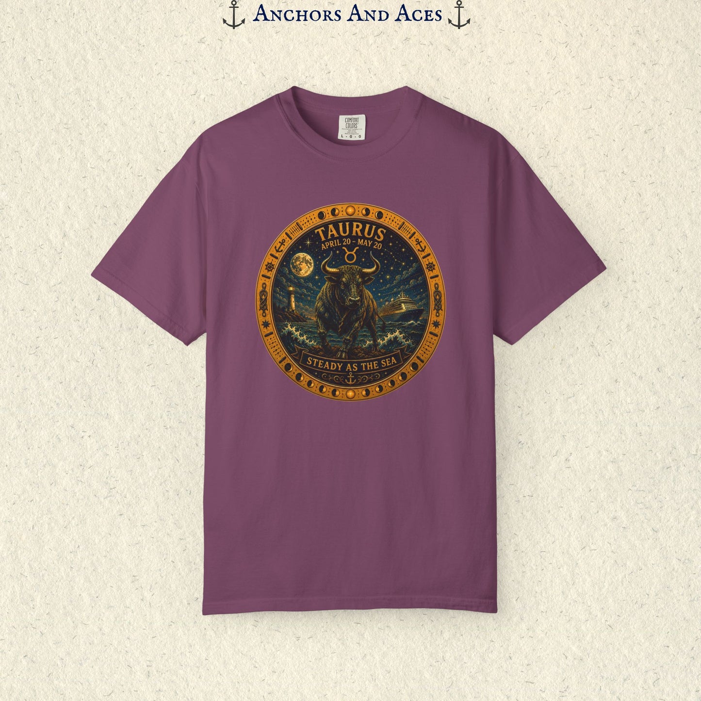 Taurus Zodiac Shirt |Celestial Seas - Steady as the Sea