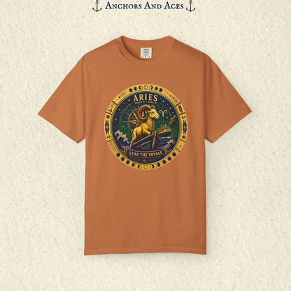 Aries Zodiac Shirt | Celestial Seas – Lead the Voyage