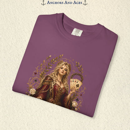 Art Nouveau Casino Graphic Tee| Goddess of Victory| Vintage Lucky Gambling T-Shirt
