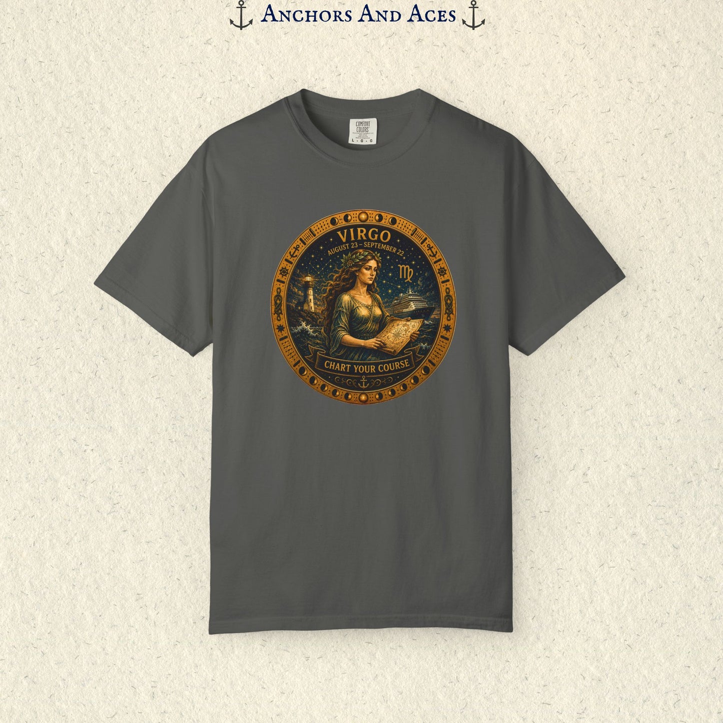 Virgo Zodiac Shirt | Celestial Seas – Chart Your Course