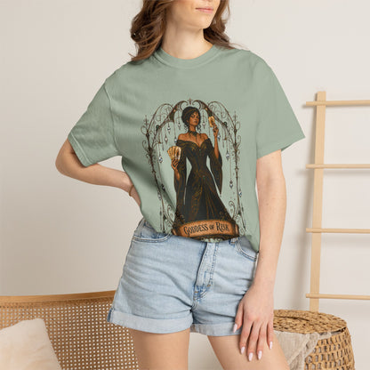 Goddess of Risk Shirt| Art Nouveau Casino Graphic Tee| Vintage Lucky Gambling T-Shirt