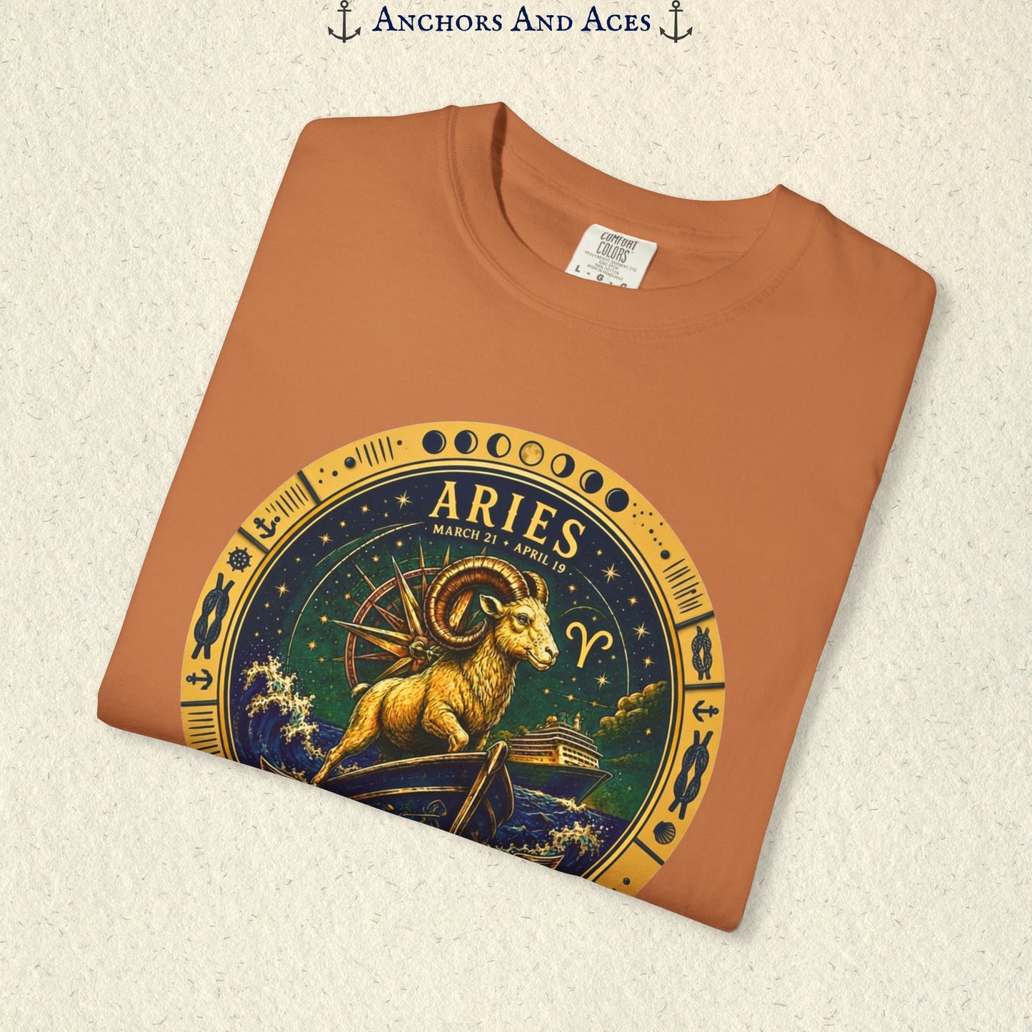 Aries Zodiac Shirt | Celestial Seas – Lead the Voyage
