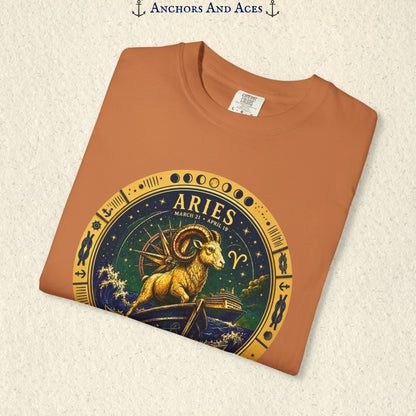 Aries Zodiac Shirt | Celestial Seas – Lead the Voyage