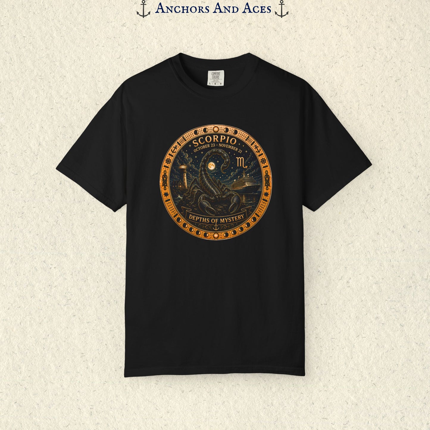Scorpio Zodiac Shirt | Celestial Seas – Depths of Mystery