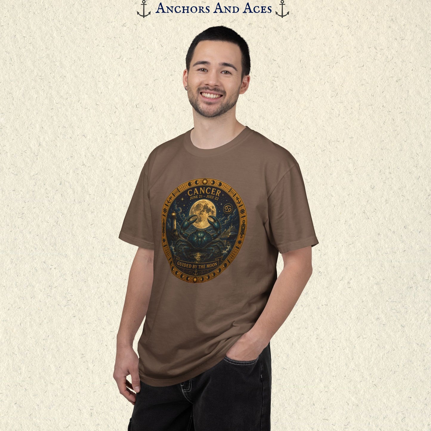 Cancer Zodiac Shirt | Celestial Seas- Guided by the Moon