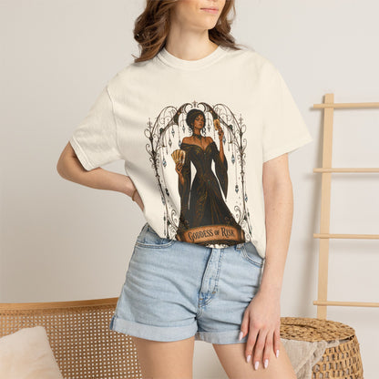 Goddess of Risk Shirt| Art Nouveau Casino Graphic Tee| Vintage Lucky Gambling T-Shirt