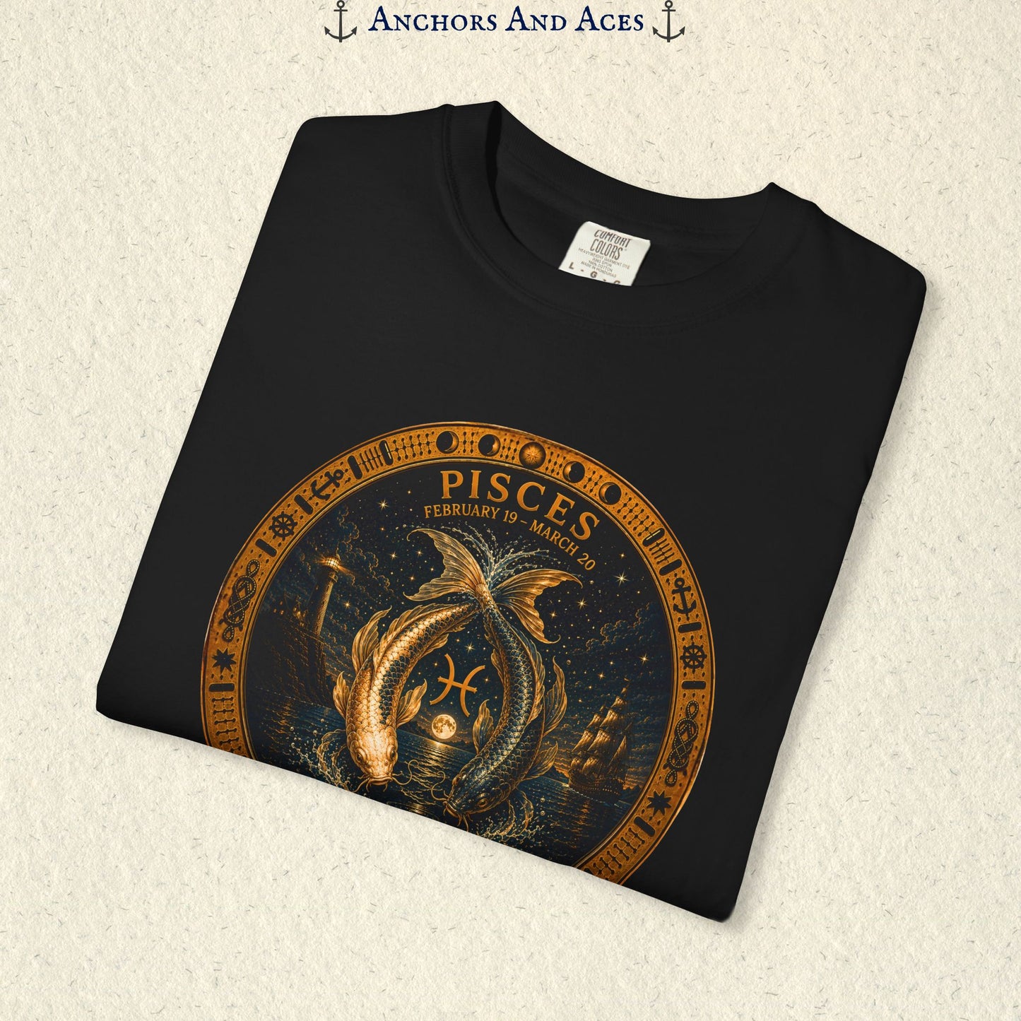 Pisces Zodiac Shirt | Celestial Seas - Drifting With The Tide