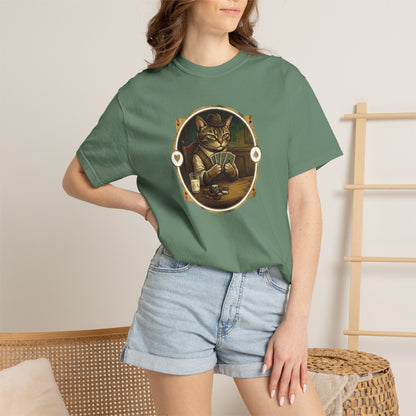 Vintage Poker Cat Shirt | Funny Casino Cat Graphic Tee