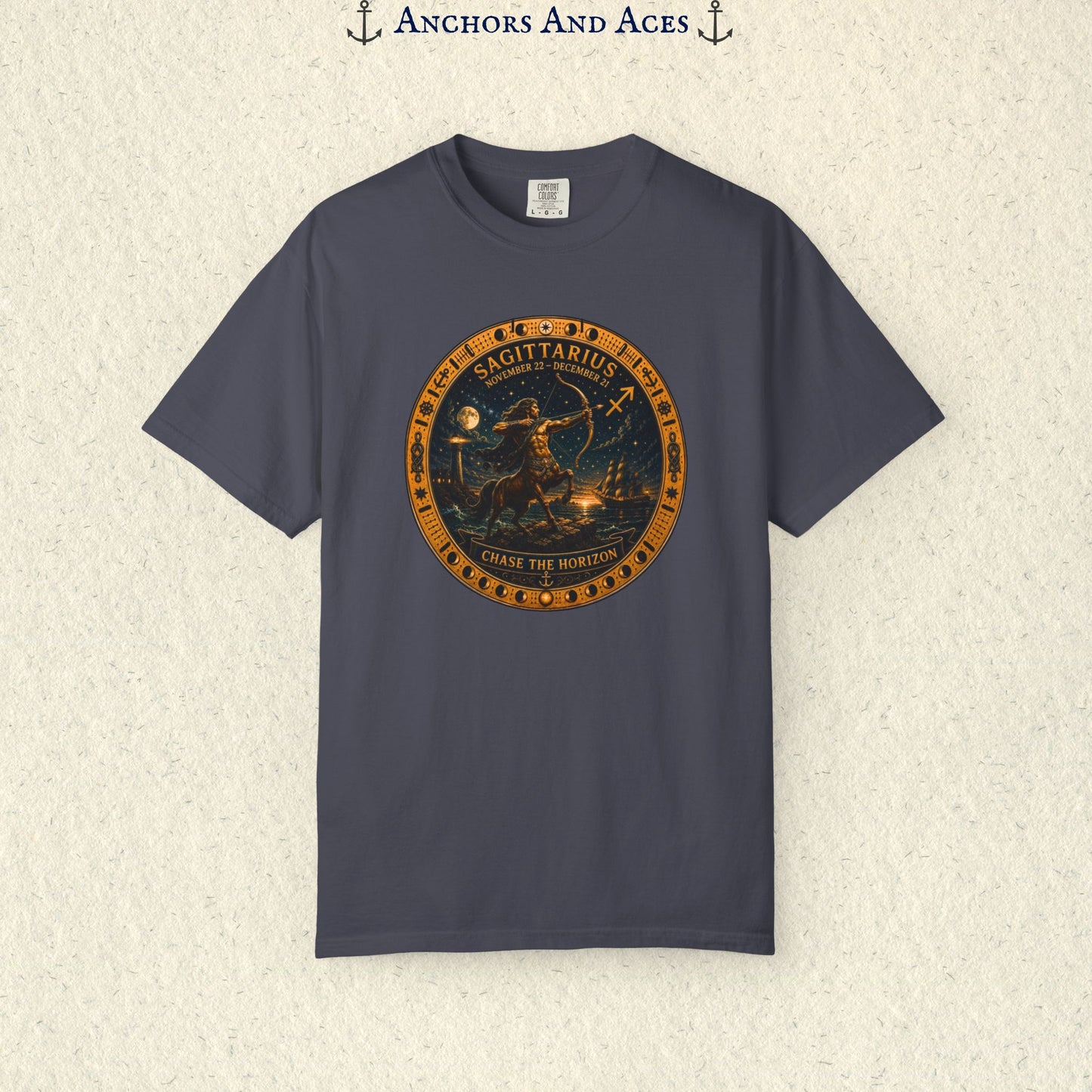 Sagittarius Zodiac Shirt | Celestial Seas – Chase The Horizon
