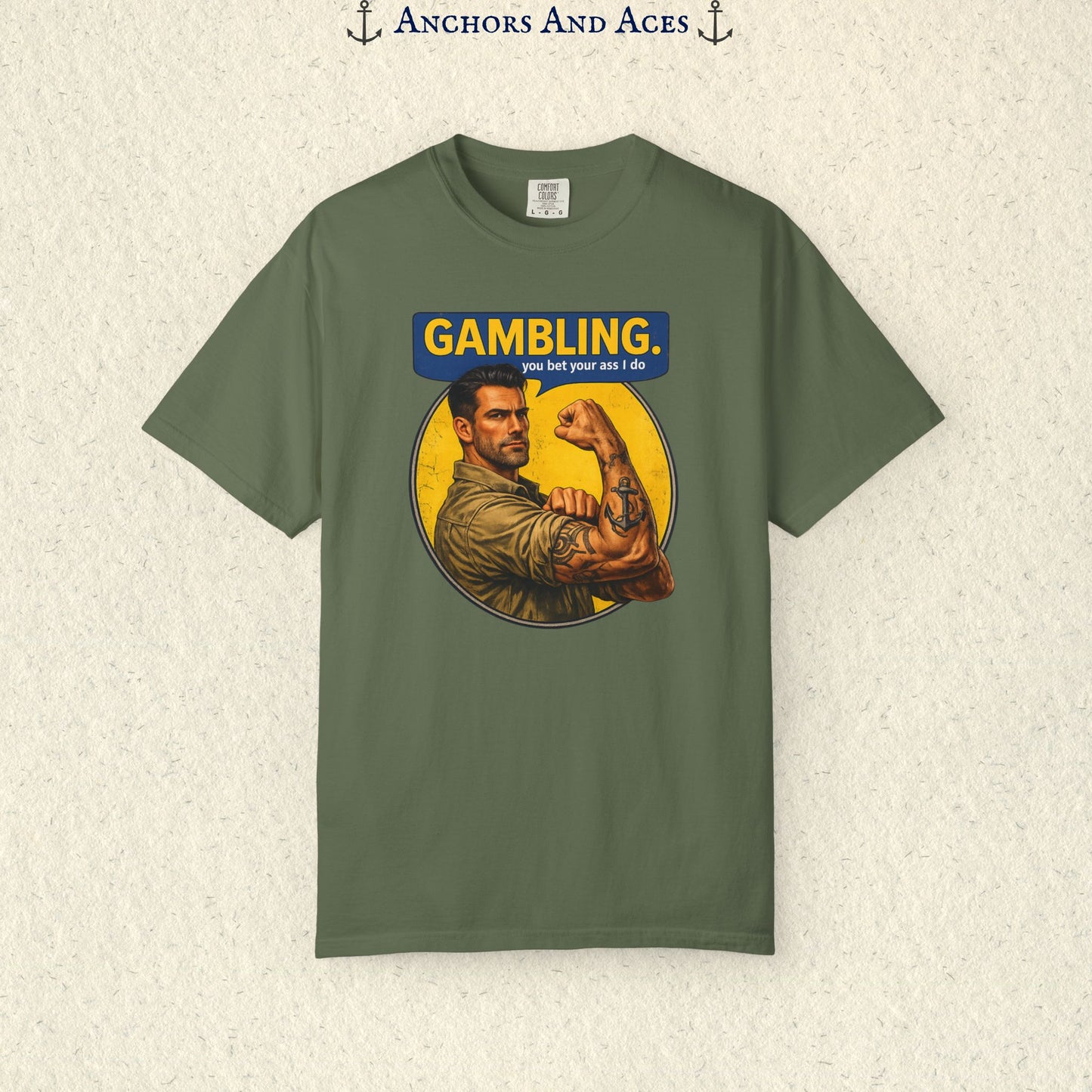 Strongman Inspired | Funny Gambling Graphic Tee