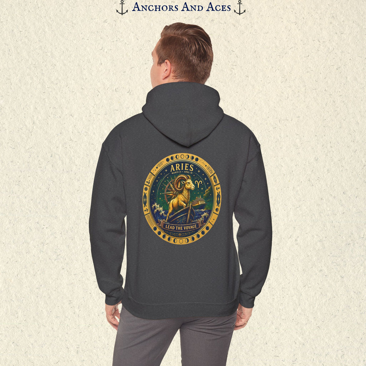 Aries Zodiac Hoodie | Celestial Seas Zodiac Hoodie Collection