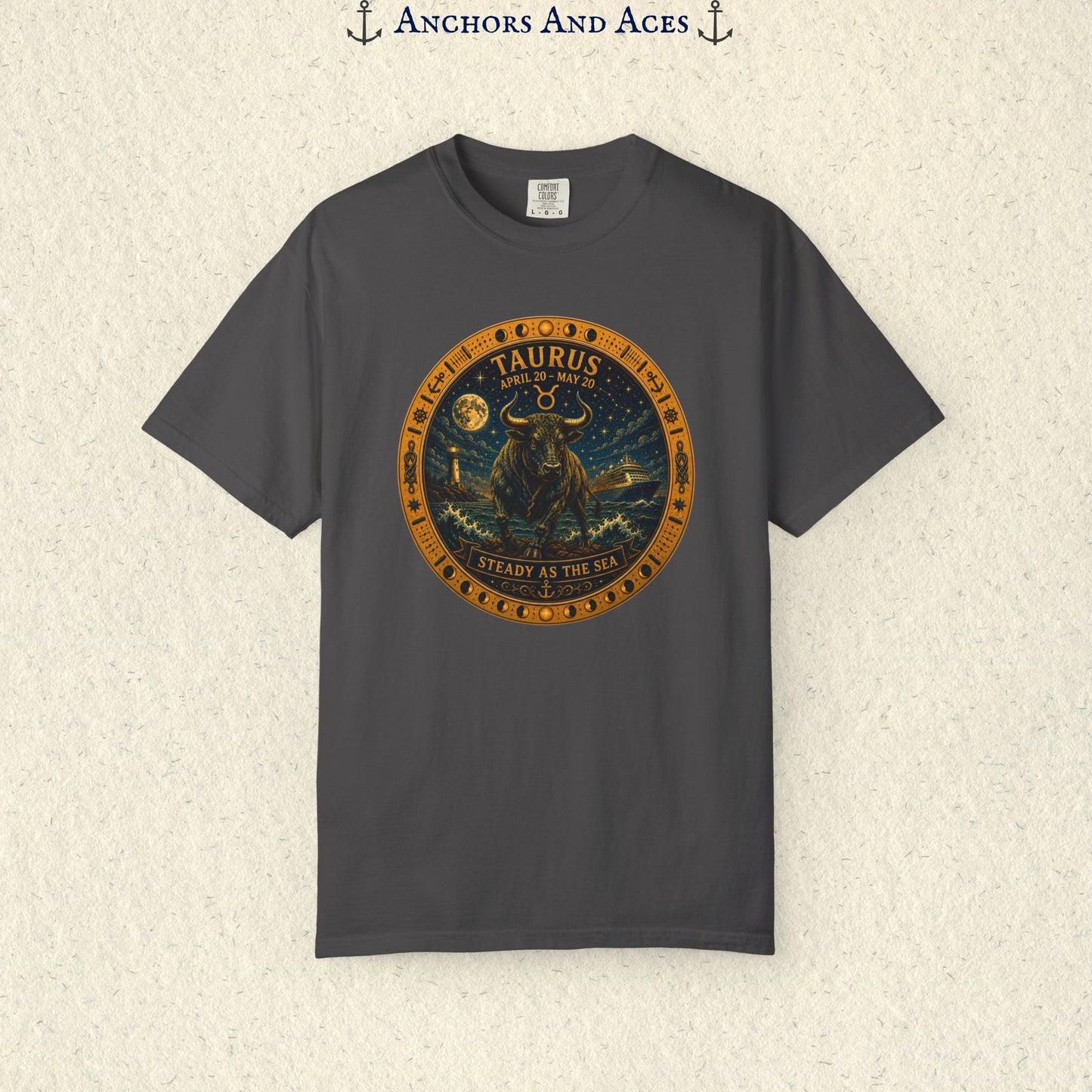 Taurus Zodiac Shirt |Celestial Seas - Steady as the Sea