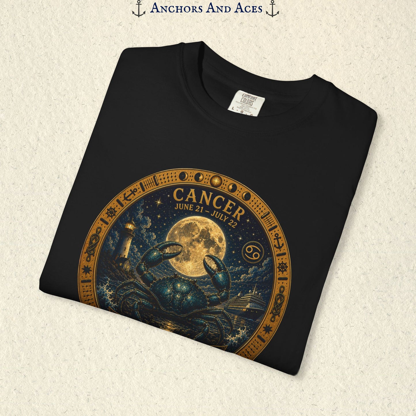 Cancer Zodiac Shirt | Celestial Seas- Guided by the Moon