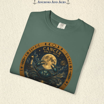 Cancer Zodiac Shirt | Celestial Seas- Guided by the Moon