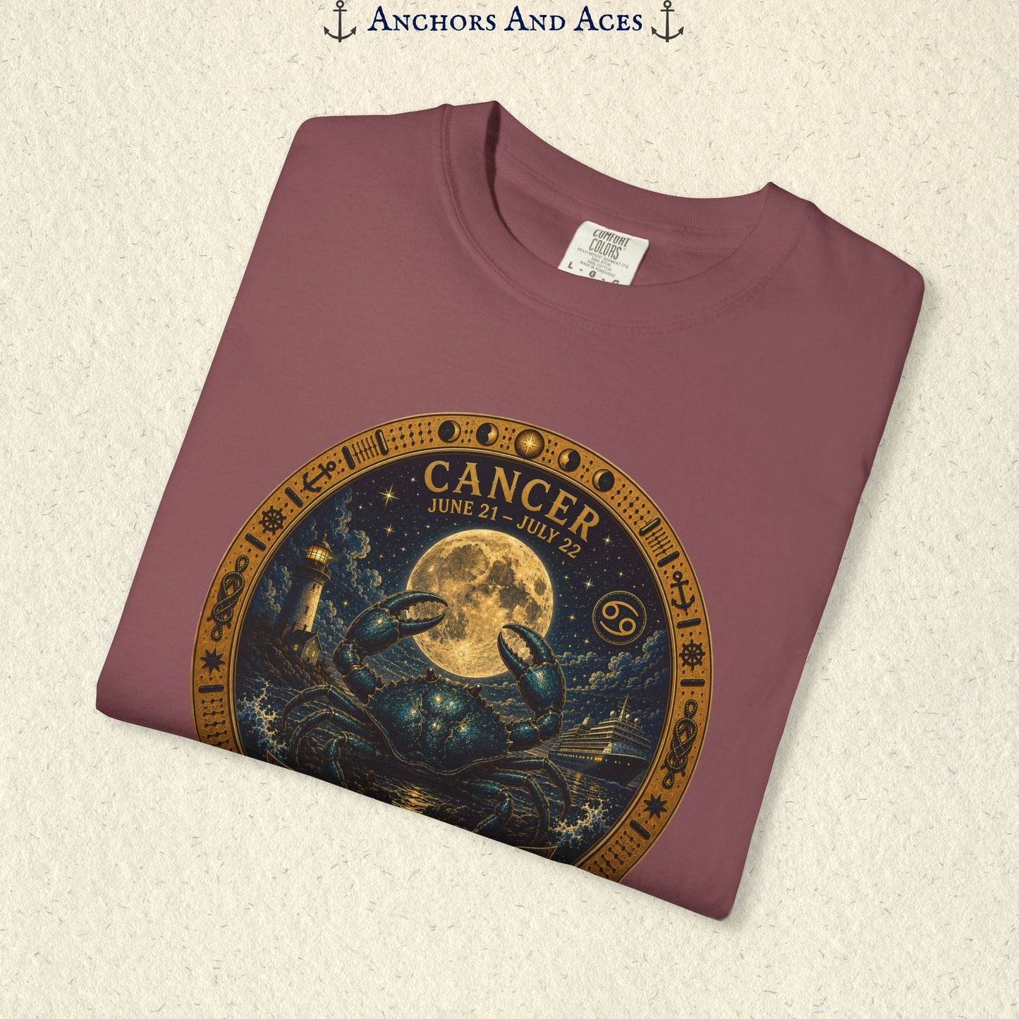 Cancer Zodiac Shirt | Celestial Seas- Guided by the Moon