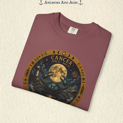 Cancer Zodiac Shirt | Celestial Seas- Guided by the Moon