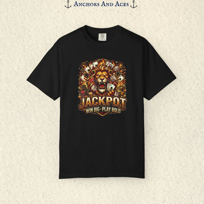 Jackpot Lion | Bold Casino Graphic Tee