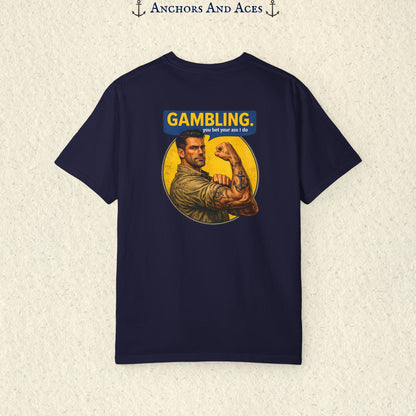 Strongman Inspired | Funny Gambling Graphic Tee (Back Print)