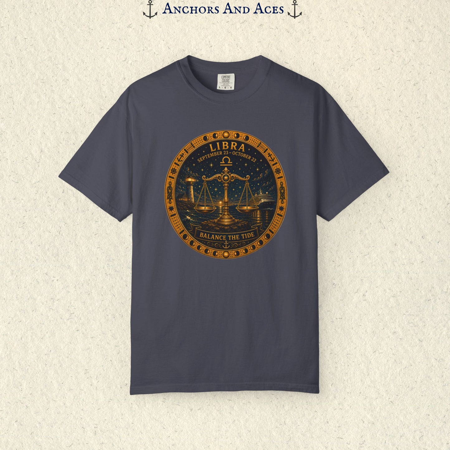 Libra Zodiac Shirt | Celestial Seas – Balance The Tide