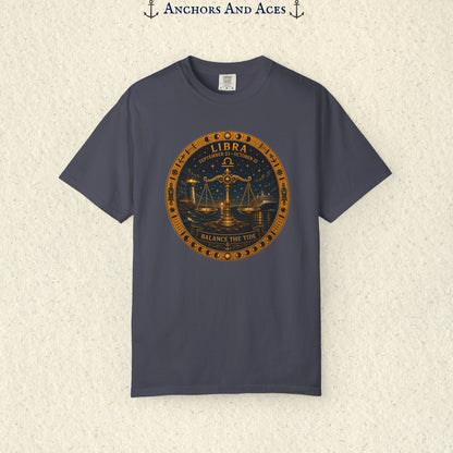 Libra Zodiac Shirt | Celestial Seas – Balance The Tide