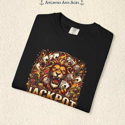 Jackpot Lion | Bold Casino Graphic Tee