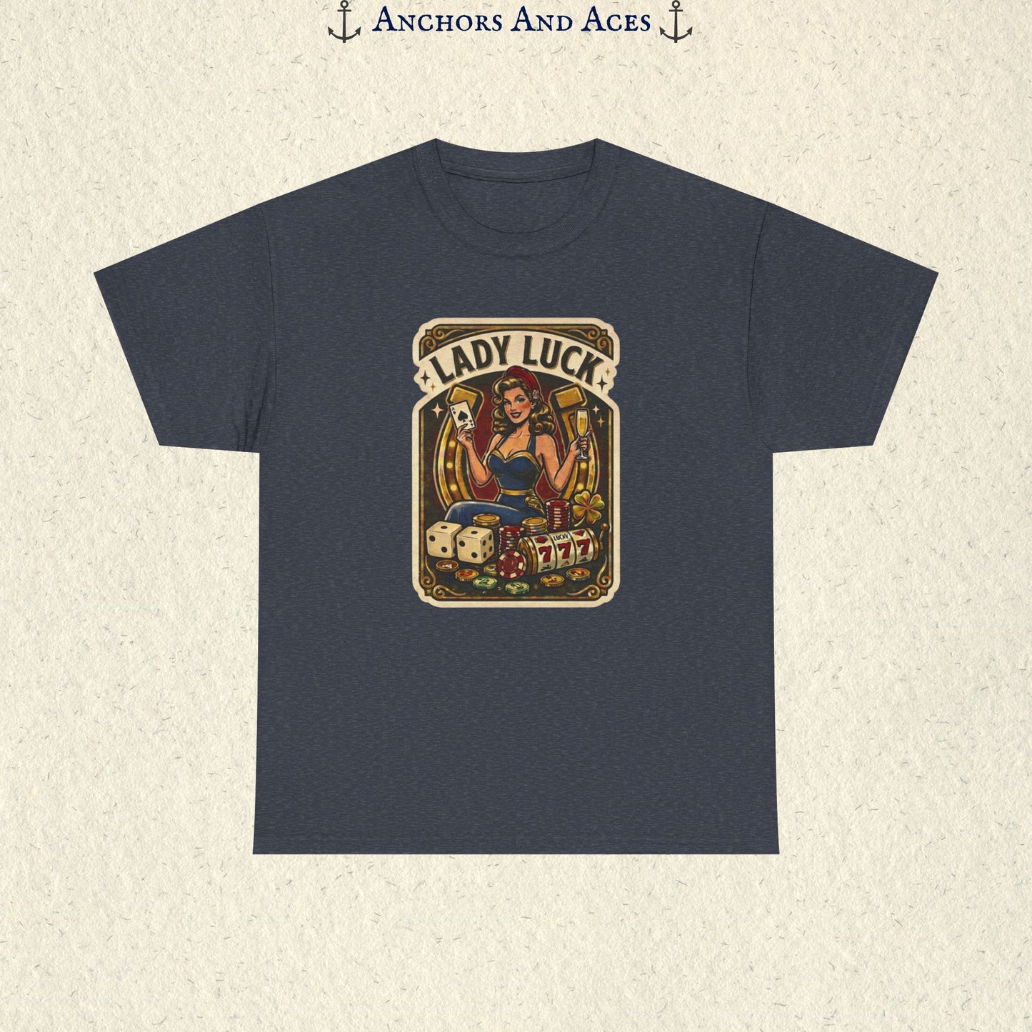 Lady Luck | Vintage Casino Graphic Tee